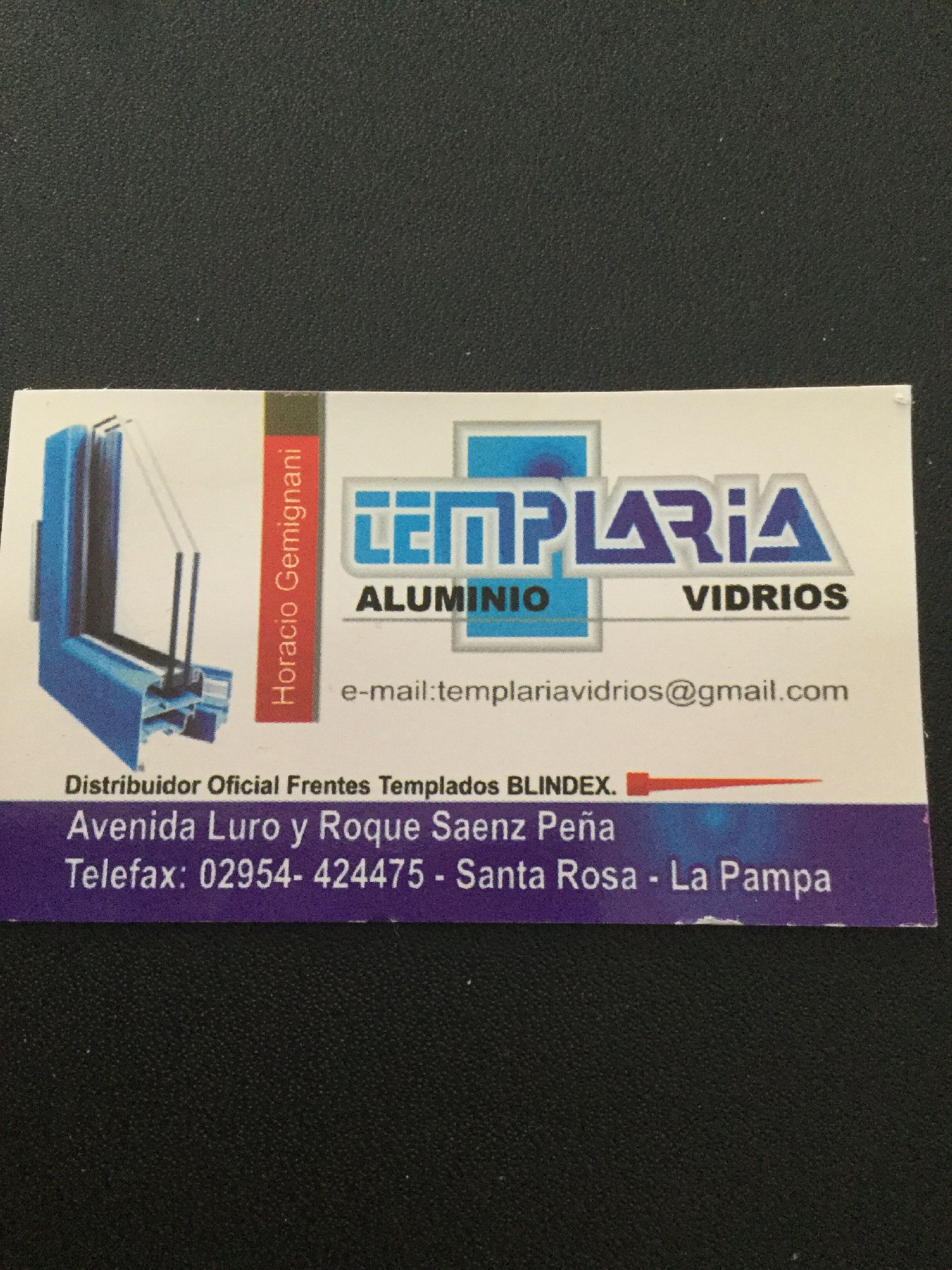 Logotipo Templaría Aluminio VIdrio