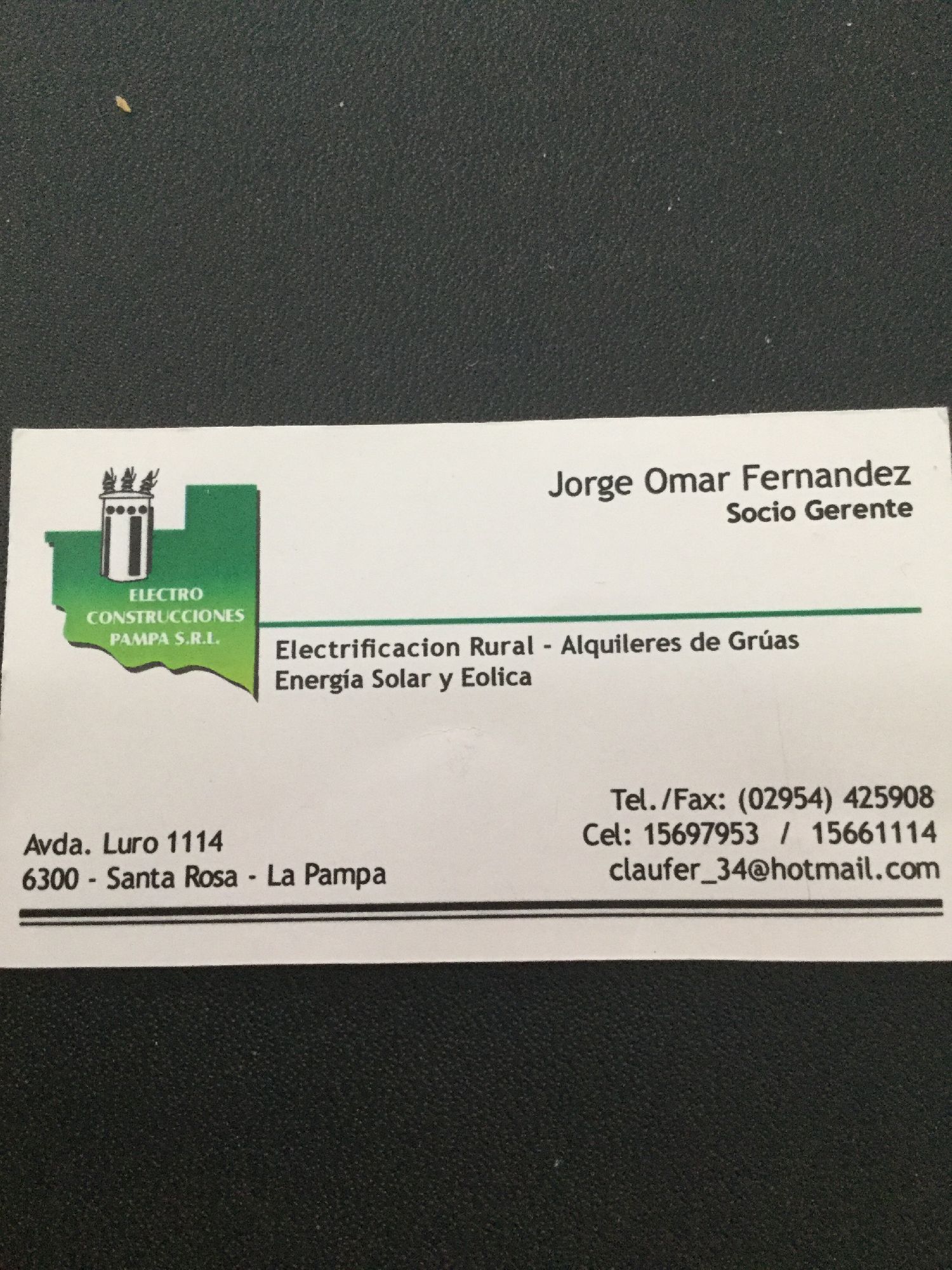 Logotipo Electro Construcciones Pampa