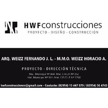 Logotipo H W F Construcciones