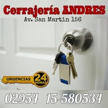 Logotipo CERRAJERIA ANDRES Abierto 24 Hs