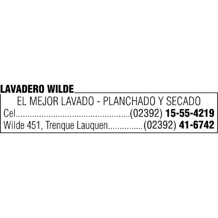 Logotipo Lavadero Wilde