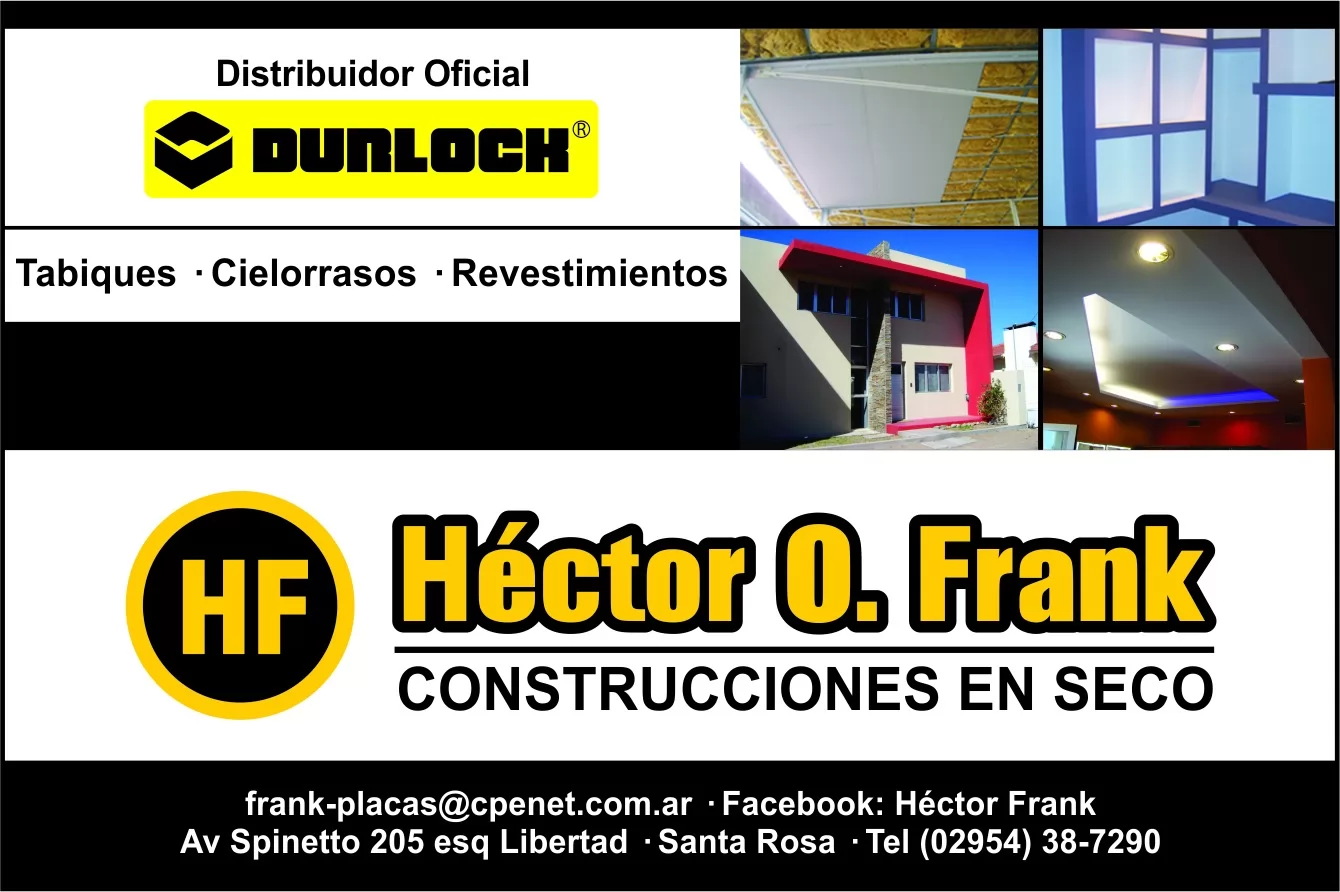 Logotipo Hector O Frank Construcciones En Seco