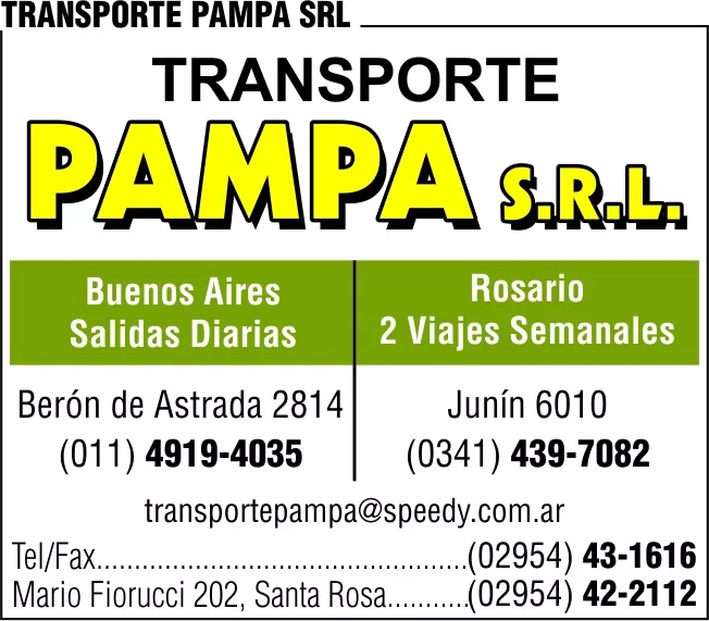 Logotipo Transporte Pampa Srl
