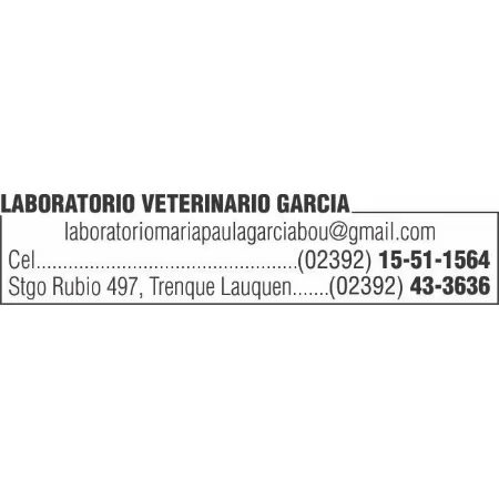 Logotipo laboratorio veterinario – garcia