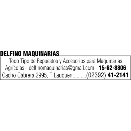 Logotipo Delfino Maquinarias