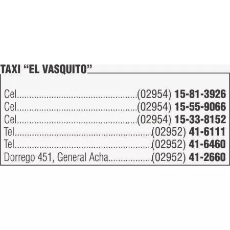 Logotipo Taxi El Vasquito