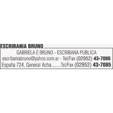 Logotipo Escribania Bruno